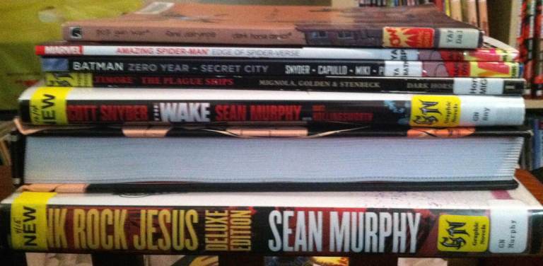 comic pile