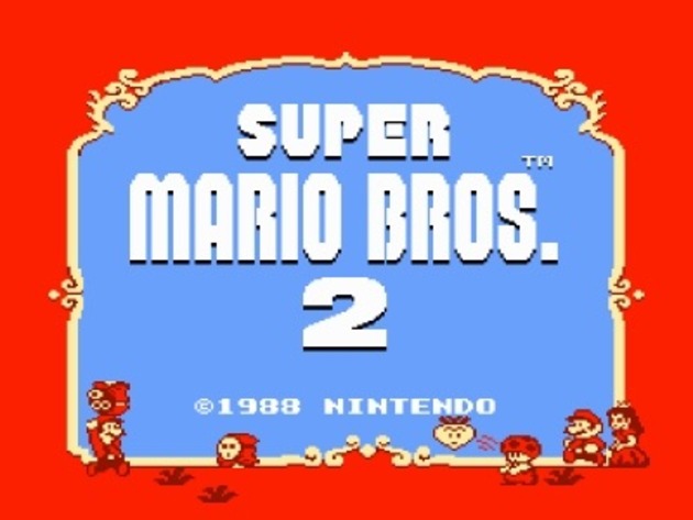 super mario bros 2 start screen